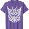 Transformers Decepticons Detailed Logo T-Shirt Small(Purple Heather)