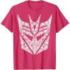 Transformers Decepticons Detailed Logo T-Shirt Small(Red Heather)