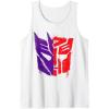 Transformers: War For Cybertron Spray Paint Split Logo Tank Top(White)