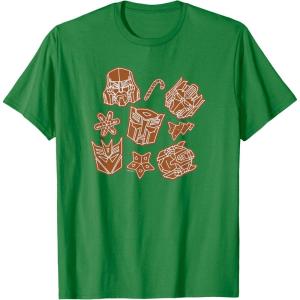 Transformers Christmas Gingerbread Cookies T-Shirt(Kelly Green)