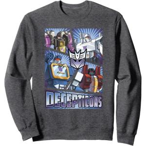 Transformers Decepticons Cut Up Panels Sweatshirt(Dark Heather Grey)