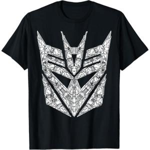 Transformers Decepticons Detailed Logo T-Shirt Small(Black)