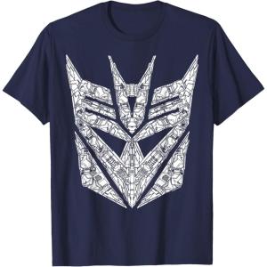 Transformers Decepticons Detailed Logo T-Shirt Small(Navy Blue)