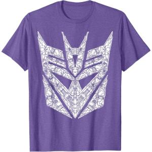 Transformers Decepticons Detailed Logo T-Shirt Small(Purple Heather)
