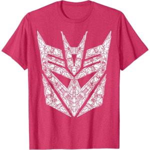 Transformers Decepticons Detailed Logo T-Shirt Small(Red Heather)