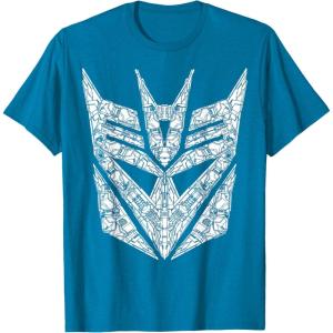 Transformers Decepticons Detailed Logo T-Shirt Small(Sapphire Blue)