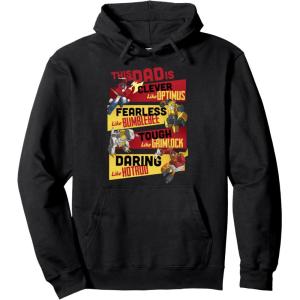 Transformers Father’s Day Vintage Autobots Line Up Dad Is Pullover Hoodie(Black)