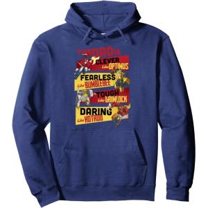 Transformers Father’s Day Vintage Autobots Line Up Dad Is Pullover Hoodie(Navy Blue)