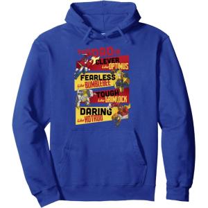 Transformers Father’s Day Vintage Autobots Line Up Dad Is Pullover Hoodie(Royal Blue)