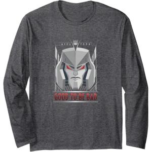 Transformers Megatron Good To Be Bad Long Sleeve T-Shirt(Dark Heather Grey)