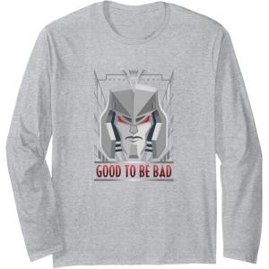 Transformers Megatron Good To Be Bad Long Sleeve T-Shirt(Heather Grey)