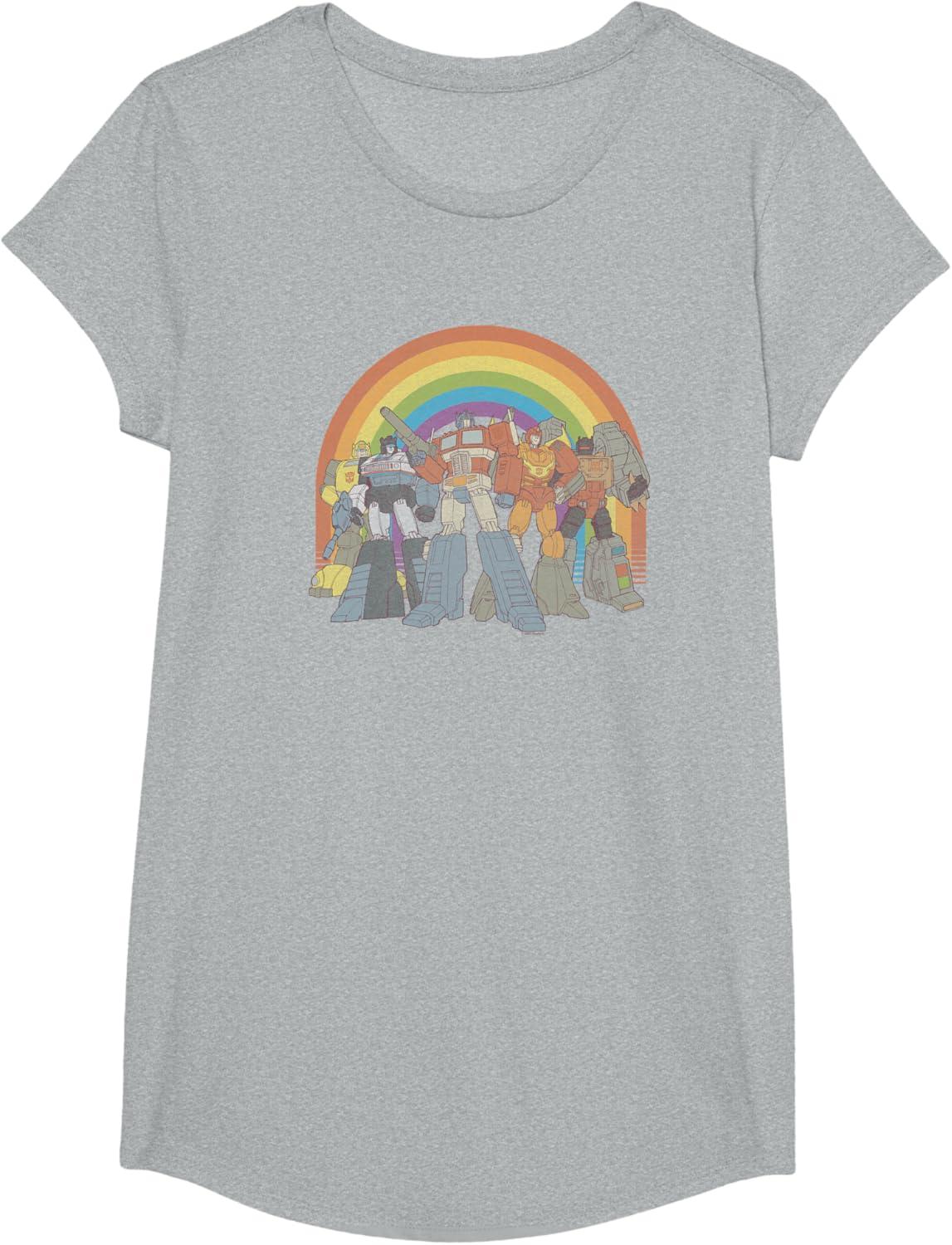imageTransformers Pride Rainbow Heroes Unite TShirtHeather Grey