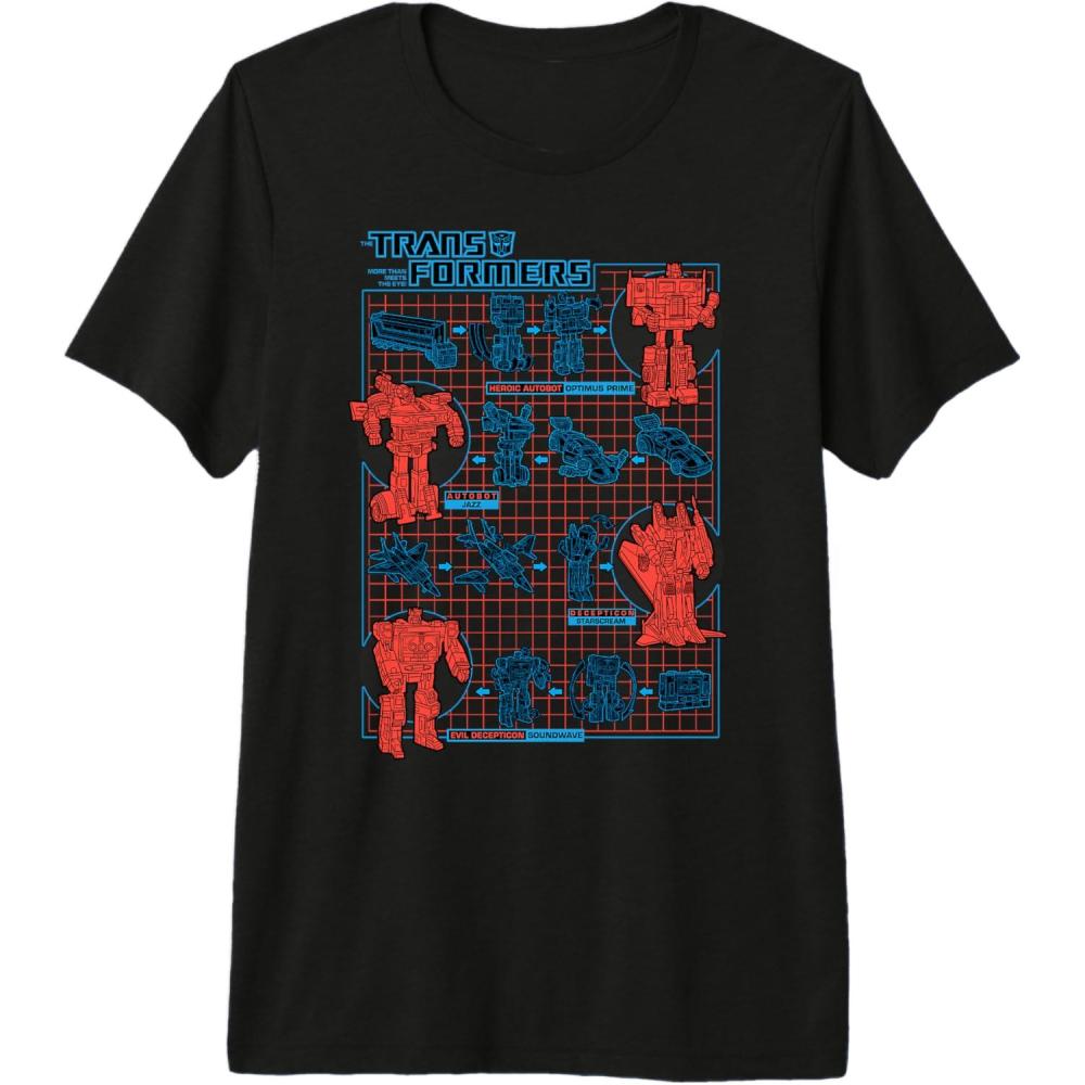 imageTransformers How to Transform Schematic Premium TriBlend TShirtBlack