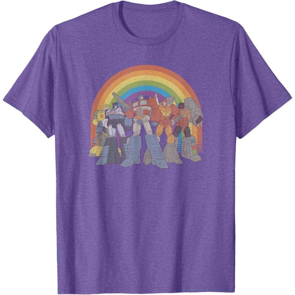 imageTransformers Pride Rainbow Heroes Unite TShirtPurple Heather