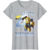 Transformers Bumblebee 4th Birthday T-Shirt Small(Heather Grey)