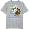 Transformers Bumblebee 4th Birthday T-Shirt Small(Heather Grey)