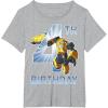 Transformers Bumblebee 4th Birthday T-Shirt Small(Heather Grey)