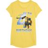 Transformers Bumblebee 4th Birthday T-Shirt Small(Lemon Yellow)