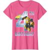 Transformers Bumblebee 4th Birthday T-Shirt Small(Pink Heather)