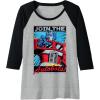 Transformers Optimus Prime Join The Autobots Retro Poster Raglan Baseball Tee(Black/Athletic Heather)