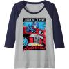 Transformers Optimus Prime Join The Autobots Retro Poster Raglan Baseball Tee(Navy Blue/Athletic Heather)