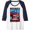 Transformers Optimus Prime Join The Autobots Retro Poster Raglan Baseball Tee(Navy Blue/White)