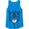 Transformers Optimus Prime Vintage Big Face Tank Top(Sapphire Blue)