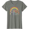 Transformers Pride Rainbow Heroes Unite T-Shirt(Olive Heather)