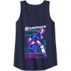 Transformers Soundwave 1984 Retro Grid Logo Tank Top(Navy Blue)