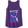 Transformers Soundwave 1984 Retro Grid Logo Tank Top(Purple)