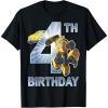 Transformers Bumblebee 4th Birthday T-Shirt Small(Black)