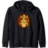 Transformers Halloween Optimus Prime Pumpkin Zip Hoodie(Black)