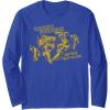 Transformers More Than Meets The Eye Battle Grid Long Sleeve T-Shirt(Royal Blue)