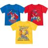 Transformers One Hasbro Boys 3 Pack Short Sleeve T-Shirts for Little Kids(Blue)