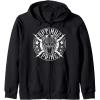 Transformers Optimus Prime Vintage Rock Lightning Logo Zip Hoodie(Black)