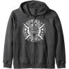 Transformers Optimus Prime Vintage Rock Lightning Logo Zip Hoodie(Dark Heather Grey)