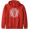 Transformers Optimus Prime Vintage Rock Lightning Logo Zip Hoodie(Red)
