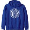 Transformers Optimus Prime Vintage Rock Lightning Logo Zip Hoodie(Royal Blue)