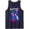 Transformers Soundwave 1984 Retro Grid Logo Tank Top(Navy Blue)