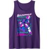 Transformers Soundwave 1984 Retro Grid Logo Tank Top(Purple)
