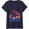 Womens Transformers: War for Cybertron Optimus Prime Leader V-Neck T-Shirt(Navy Blue)