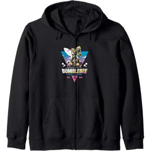Transformers Bumblebee Chill Vibes Portrait Zip Hoodie(Black)