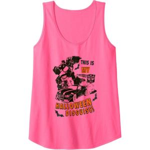 Transformers Halloween This Is My Halloween Disguise! Tank Top(Neon Pink)