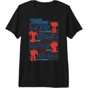 Transformers How to Transform Schematic Premium Tri-Blend T-Shirt(Black)