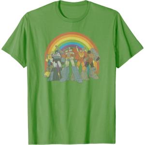 Transformers Pride Rainbow Heroes Unite T-Shirt(Grass Green)