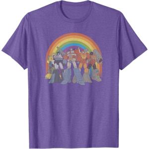 Transformers Pride Rainbow Heroes Unite T-Shirt(Purple Heather)