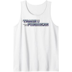 Transformers Purple Gradient Logo Tank Top(White)