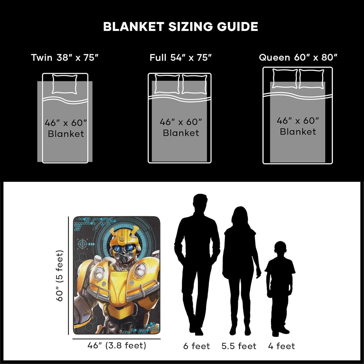 imageNorthwest Transformers Micro Raschel Throw Blanket Ultra Soft Throw 46 x 60 Inches Be Alert46 x 60