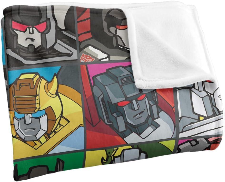 imageTransformers Transformers Squares Silky Touch Super Soft Throw Blanket 36quot x 58quotTransformers Squares