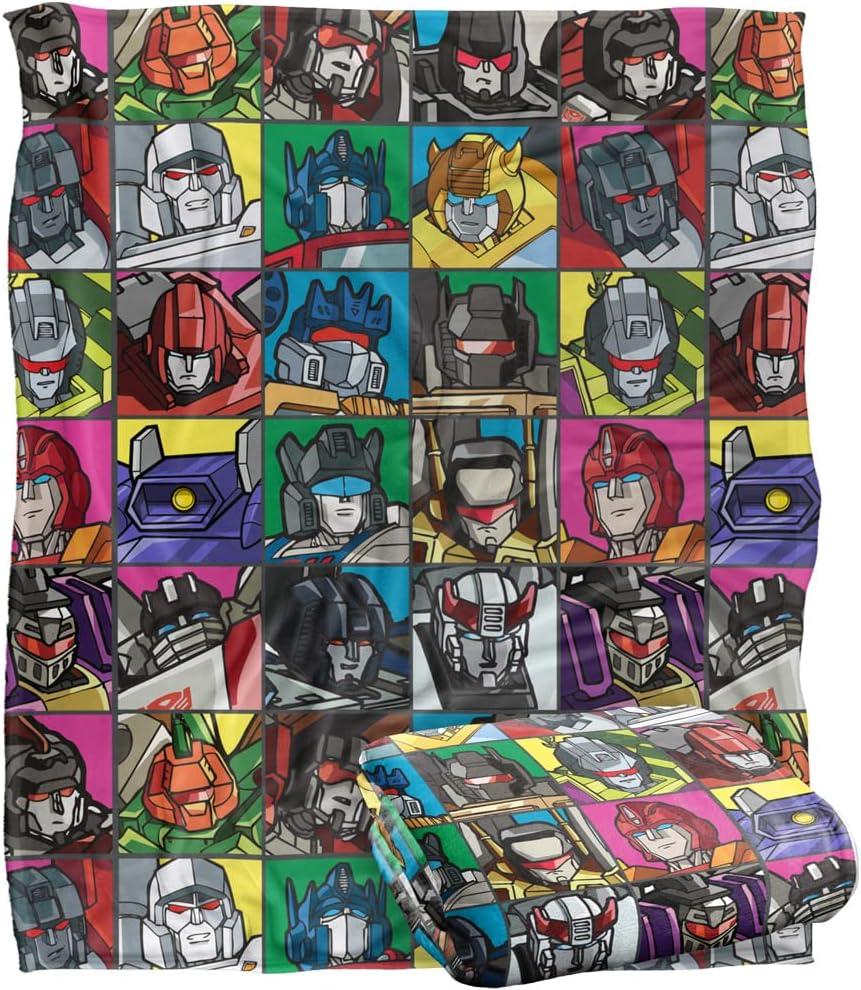 imageTransformers Transformers Squares Silky Touch Super Soft Throw Blanket 36quot x 58quotTransformers Squares